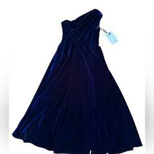 Elegant Muse brand new  One-Shoulder Velvet Dress size XS